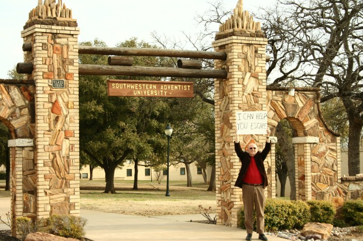 I'm standing beside the Mizpah Gate on the campus of Southwestern Adventist University. Both are, believe it or not, older than I am.