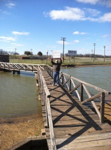Thought I'd throw in another contest picture. Here I am at Callicott Park, also affectionately known as "the duck pond." I'm not working, as you can tell.